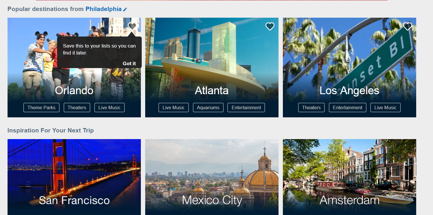 Destination Spotlight Expedia
